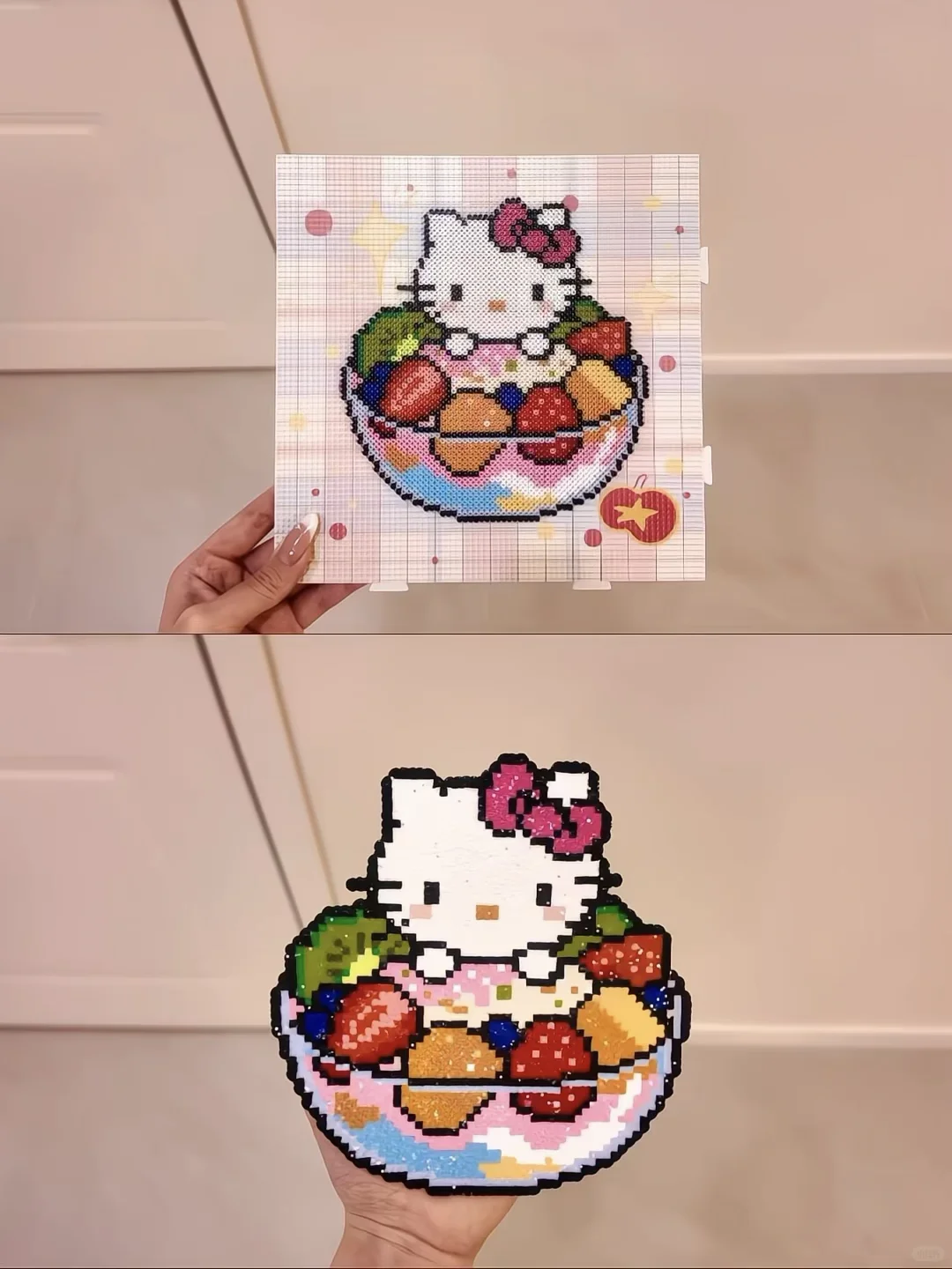 Kitty水果冰沙碗｜附图纸-零一像素实验室