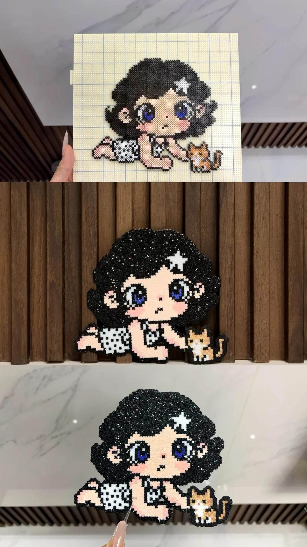 拼豆日记📔猫猫小安🐈|附图纸-零一像素实验室