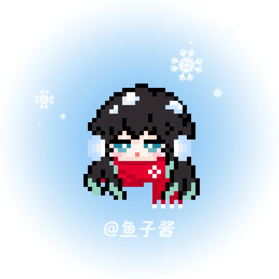 拼豆图纸｜冬日落雪-时透❄️-零一像素实验室