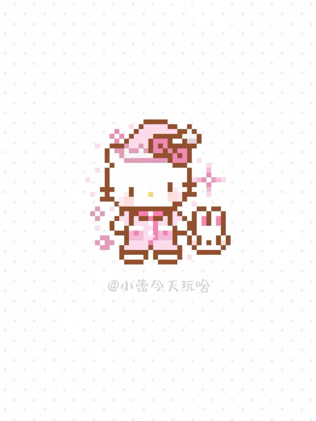 拼豆图纸·睡衣kt和小兔🍰-零一像素实验室