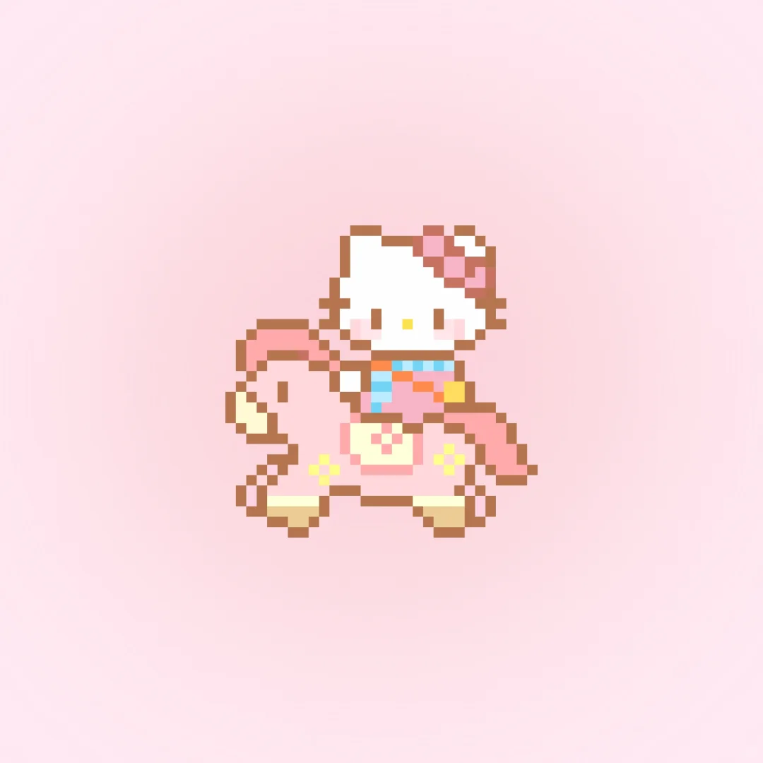 像素画 61|Kitty小马-零一像素实验室