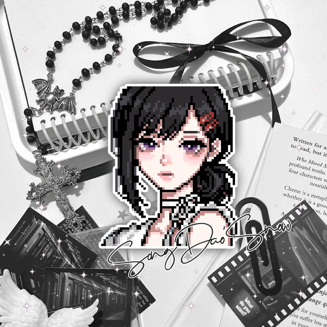𝜗𝜚 清冷绑带♡古早味拼豆图纸 ·̩͙ ₊˚⊹-零一像素实验室