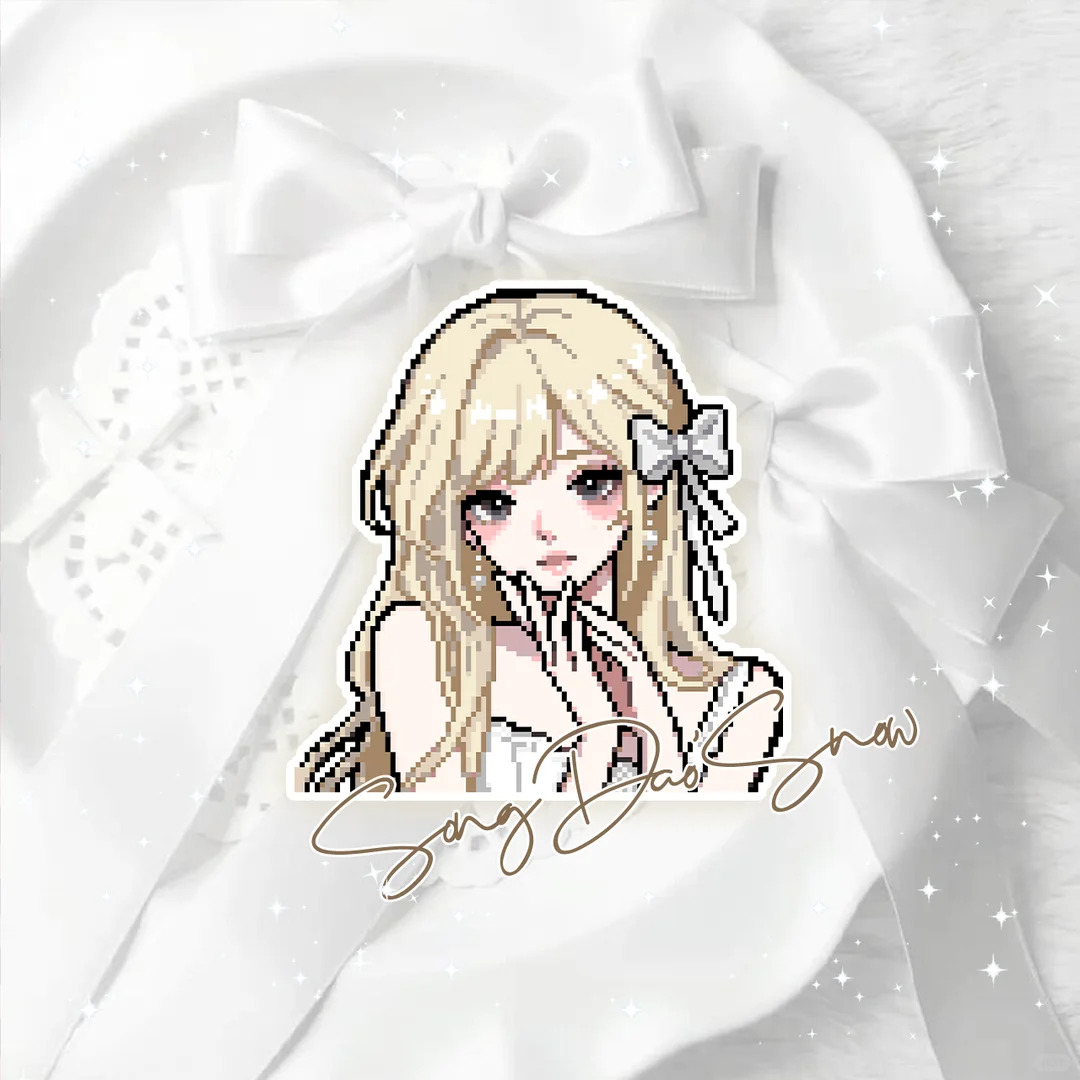 𝜗𝜚 白裙♡古早味拼豆图纸 ·̩͙ ₊˚-零一像素实验室