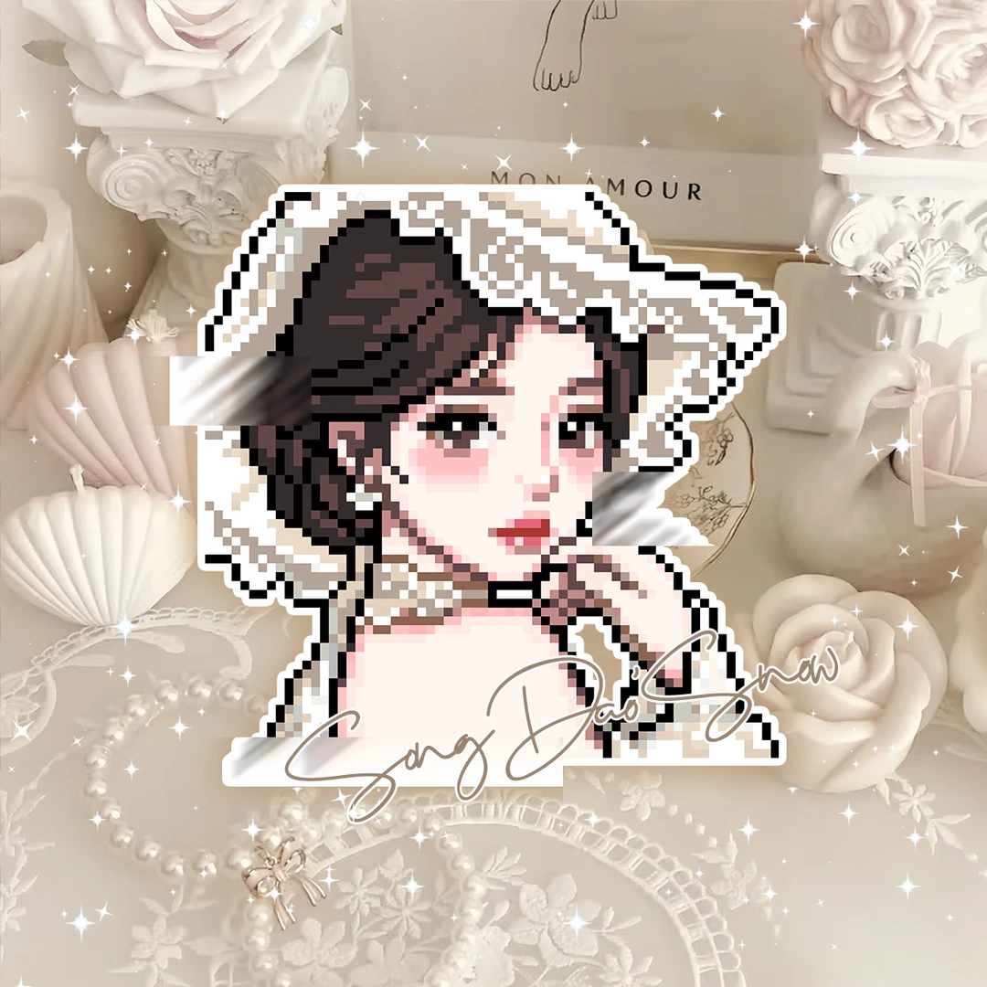 𝜗𝜚 复古蕾丝♡古早味拼豆图纸 ·̩͙ ₊˚-零一像素实验室