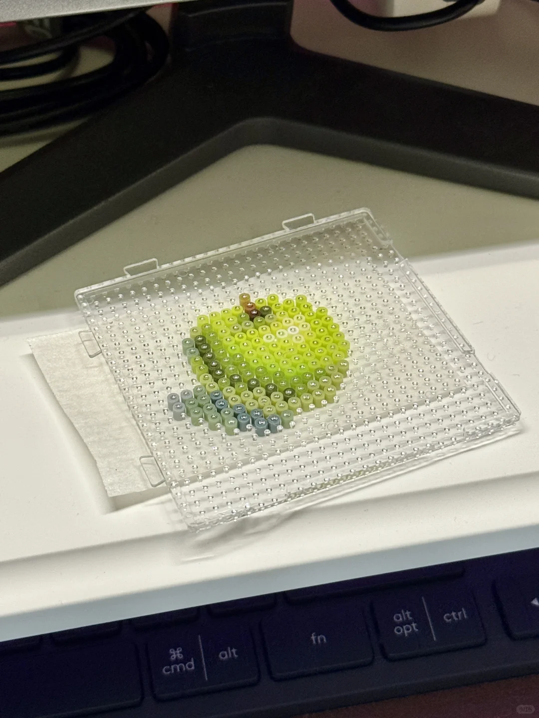 🍏拼豆图纸｜3D苹果（是谁的静物色彩作业？-零一像素实验室