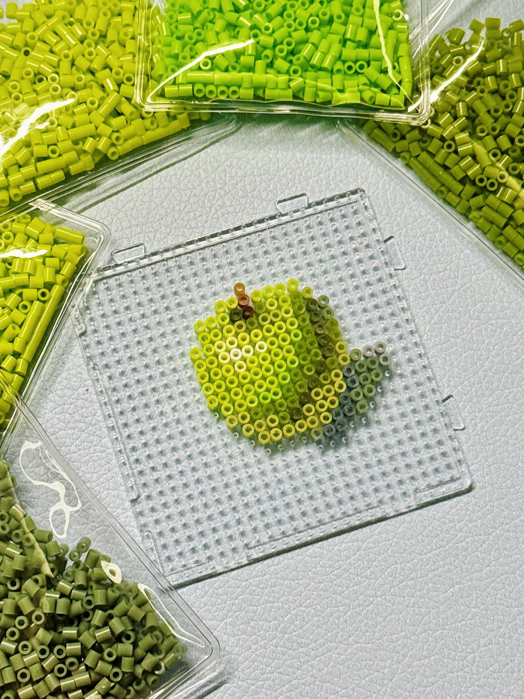 图片[3]-🍏拼豆图纸｜3D苹果（是谁的静物色彩作业？-零一像素实验室